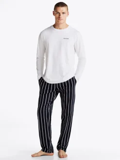 Stroje Kąpielowe*Tommy Hilfiger Spodnie Od Piżamy Z Dżerseju Hilfiger Monotype ROPE STRIPES DESERT SKY