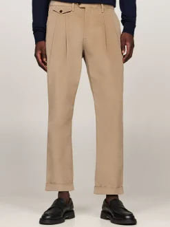 Garnitury I Kostiumy|Spodnie*Tommy Hilfiger Spodnie Sztruksowe Dopasowane Do Sylwetki BEIGE