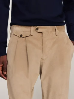 Garnitury I Kostiumy|Spodnie*Tommy Hilfiger Spodnie Sztruksowe Dopasowane Do Sylwetki BEIGE