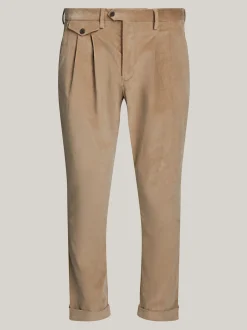 Garnitury I Kostiumy|Spodnie*Tommy Hilfiger Spodnie Sztruksowe Dopasowane Do Sylwetki BEIGE
