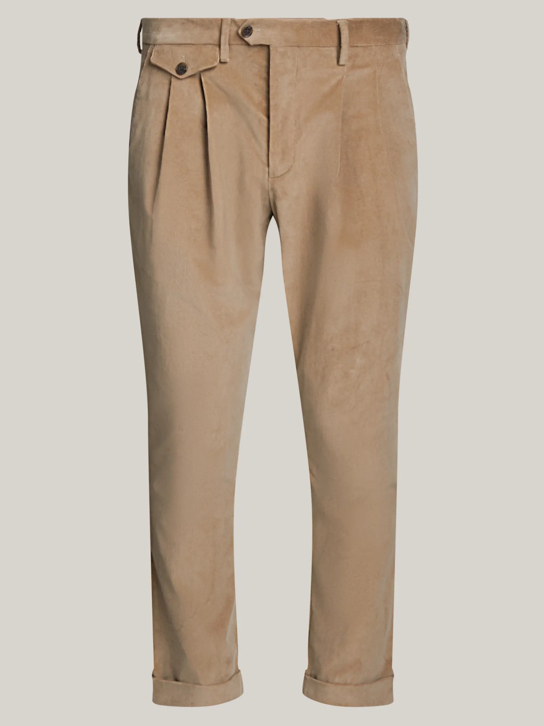 Garnitury I Kostiumy|Spodnie*Tommy Hilfiger Spodnie Sztruksowe Dopasowane Do Sylwetki BEIGE