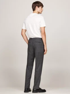 Garnitury I Kostiumy|Spodnie*Tommy Hilfiger Spodnie W Kratę Dopasowane Do Sylwetki GREY