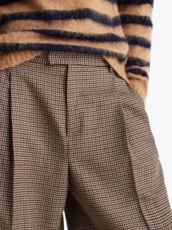Spodnie*Tommy Hilfiger Spodnie Z Mieszanki Wełny BEIGE