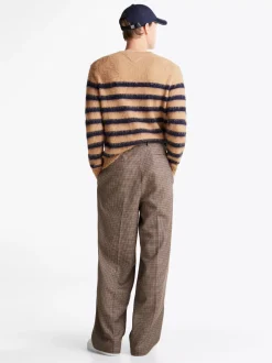 Spodnie*Tommy Hilfiger Spodnie Z Mieszanki Wełny BEIGE