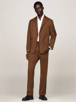 Garnitury I Kostiumy|Spodnie*Tommy Hilfiger Spodnie Z Regulowanym Paskiem BROWN
