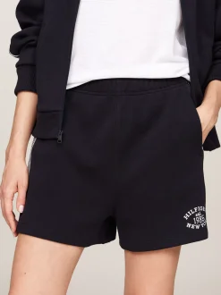 Szorty*Tommy Hilfiger Sportowe Szorty W Stylu Varsity Z Lampasami DESERT SKY