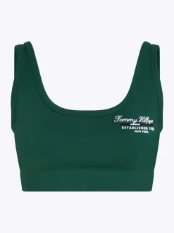 Biustonosze|Bielizna*Tommy Hilfiger Sportowy Biustonosz Z Lekkim Wsparciem ORNAMENTAL GREEN