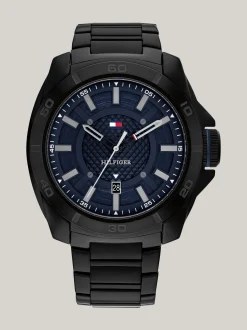 Zegarki*Tommy Hilfiger Sportowy Zegarek Z Czarną Bransoletą BLACK