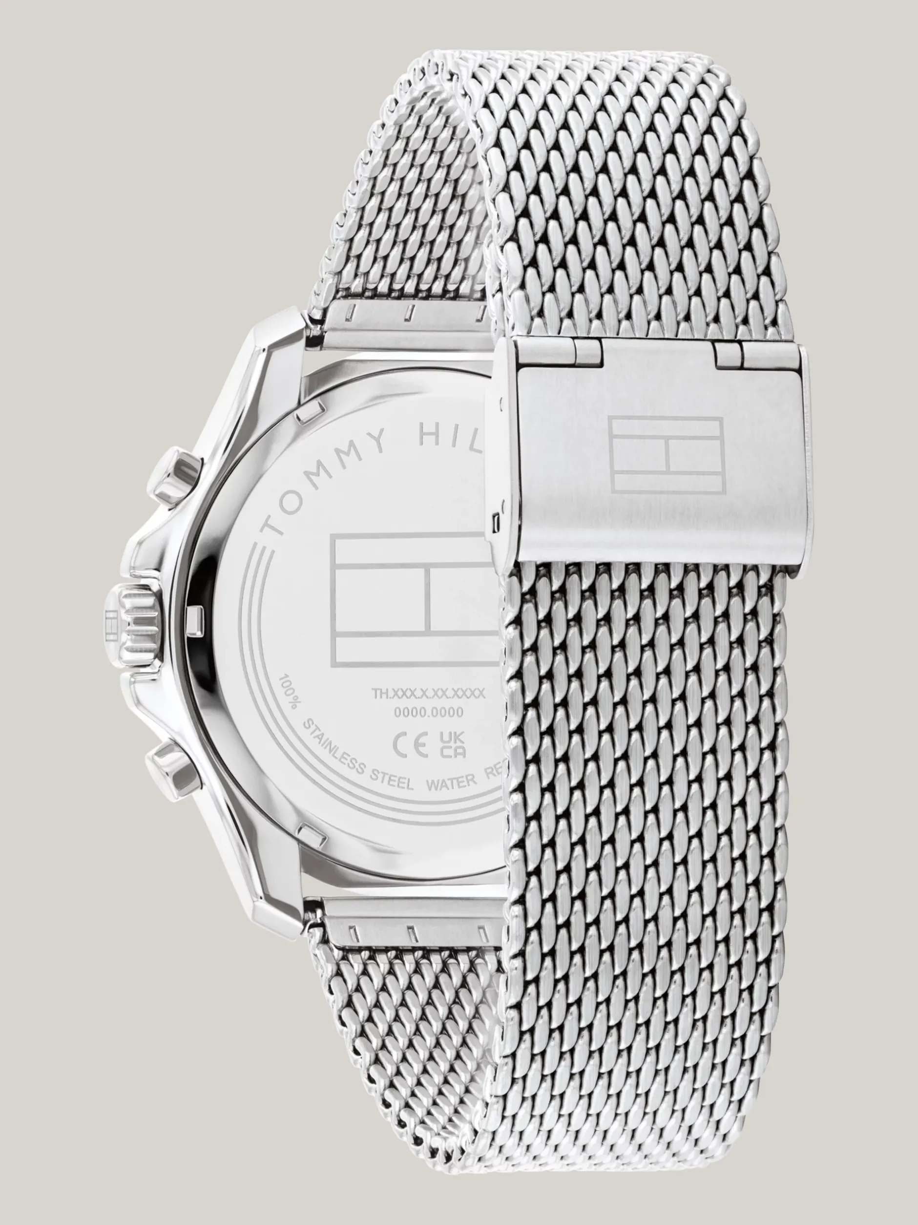 Zegarki*Tommy Hilfiger Sportowy Zegarek Z Siateczkową Bransoletą SILVER