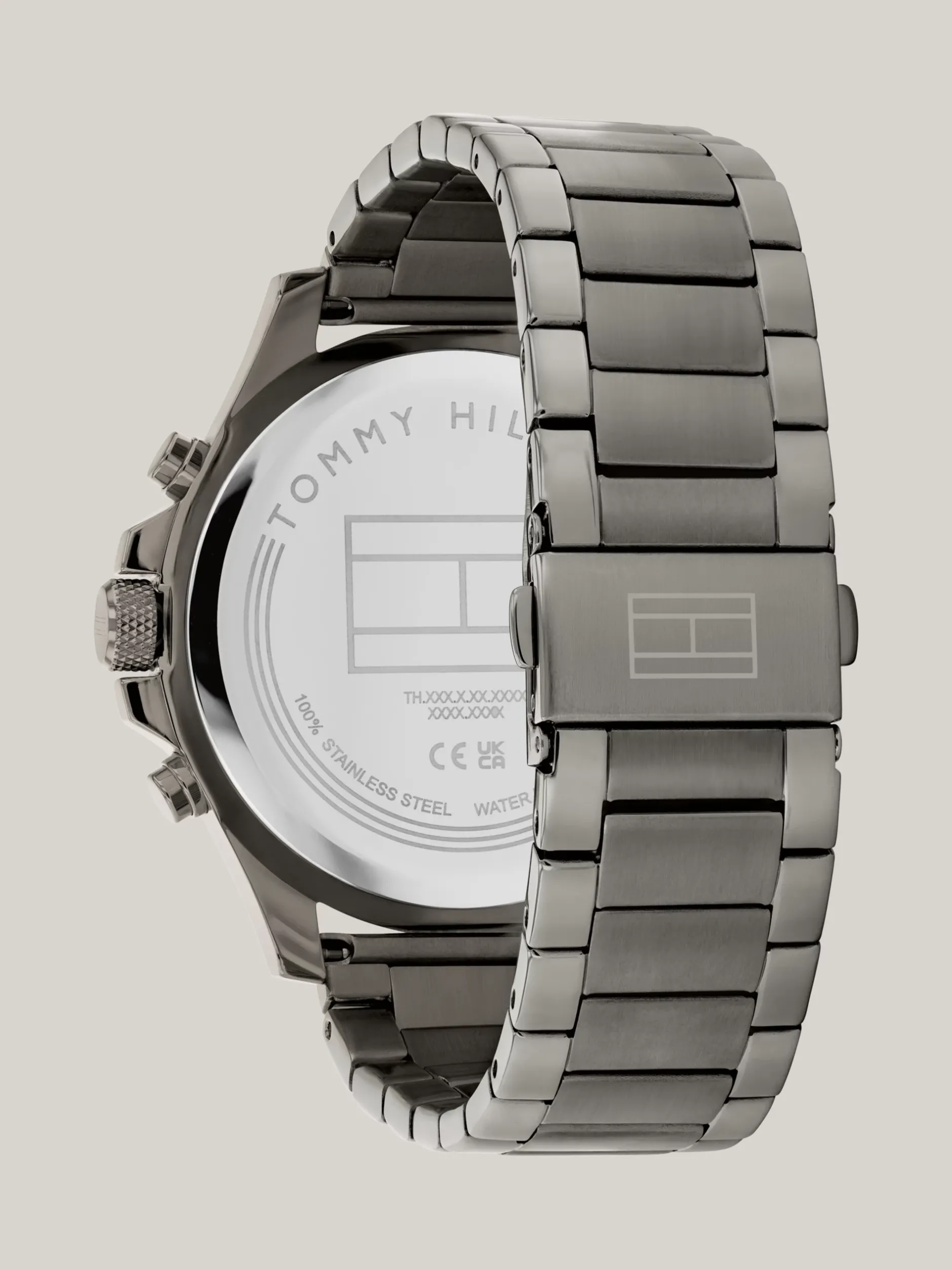 Zegarki*Tommy Hilfiger Sportowy Zegarek Z Zieloną Tarczą GREY