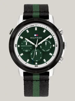 Zegarki*Tommy Hilfiger Sportowy Zegarek Ze Stali Nierdzewnej BLACK