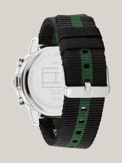 Zegarki*Tommy Hilfiger Sportowy Zegarek Ze Stali Nierdzewnej BLACK