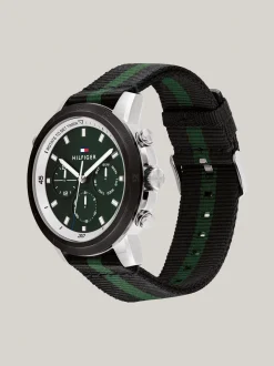 Zegarki*Tommy Hilfiger Sportowy Zegarek Ze Stali Nierdzewnej BLACK