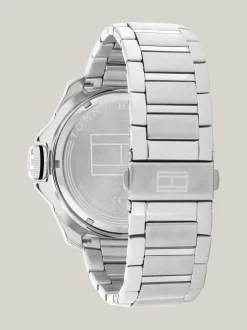 Zegarki*Tommy Hilfiger Sportowy Zegarek Ze Stali Nierdzewnej SILVER