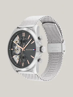 Zegarki*Tommy Hilfiger Stalowy Zegarek Z Bransoletą Z Ogniw SILVER