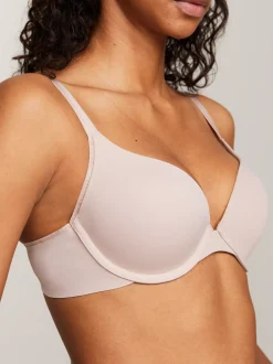 Biustonosze|Bielizna*Tommy Hilfiger Stanik Push-up Z Głębokim Dekoltem BALANCED BEIGE