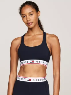 Biustonosze|Bielizna*Tommy Hilfiger Stanik Sportowy O Fasonie Bokserki DESERT SKY