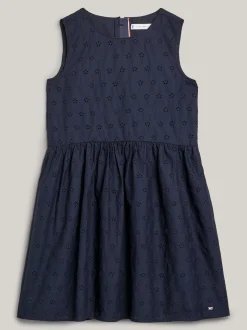 Sukienki*Tommy Hilfiger Sukienka Bez Rękawów Z Monogramem TH DESERT SKY