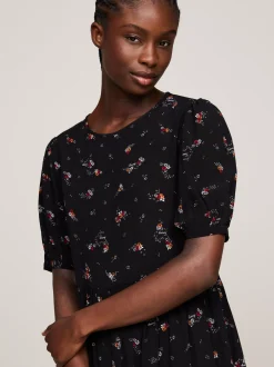 Sukienki*Tommy Hilfiger Sukienka Do Kolan W Kwiatowy Wzór BLACK MOUNTAIN FLORAL