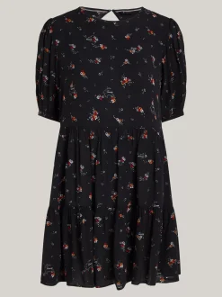 Sukienki*Tommy Hilfiger Sukienka Do Kolan W Kwiatowy Wzór BLACK MOUNTAIN FLORAL
