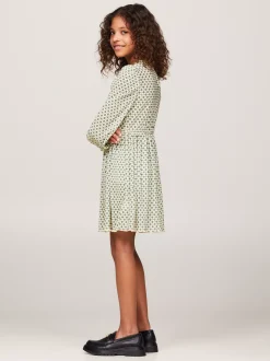 Sukienki*Tommy Hilfiger Sukienka Z Długim Rękawem LEMON ZEST ALLOVER PRINT