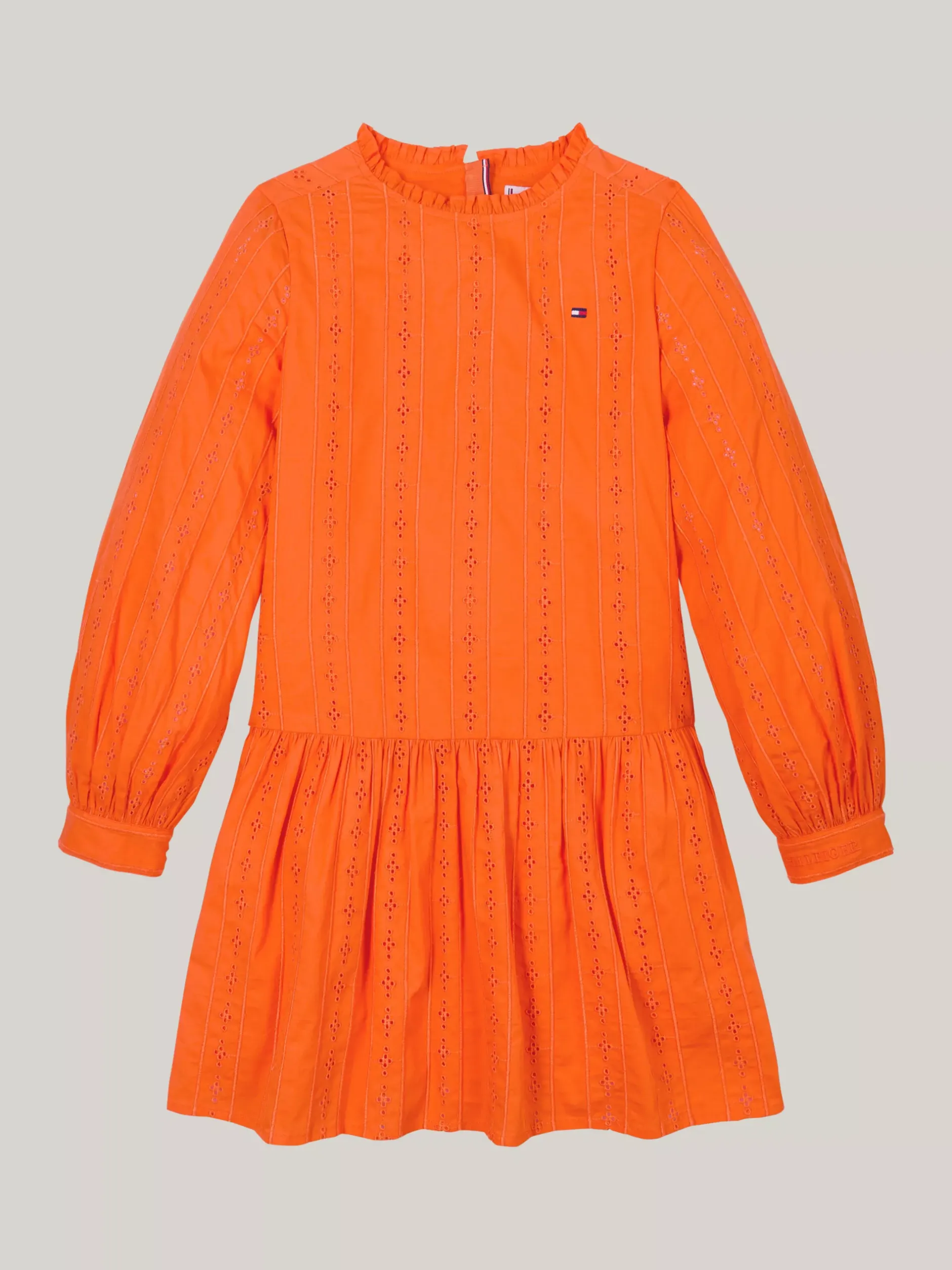 Sukienki*Tommy Hilfiger Sukienka Z Logo Hilfiger Monotype ORANGE THUNDER