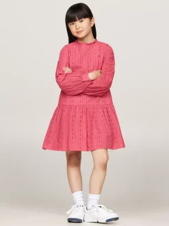 Sukienki*Tommy Hilfiger Sukienka Z Logo Hilfiger Monotype HERITAGE PINK