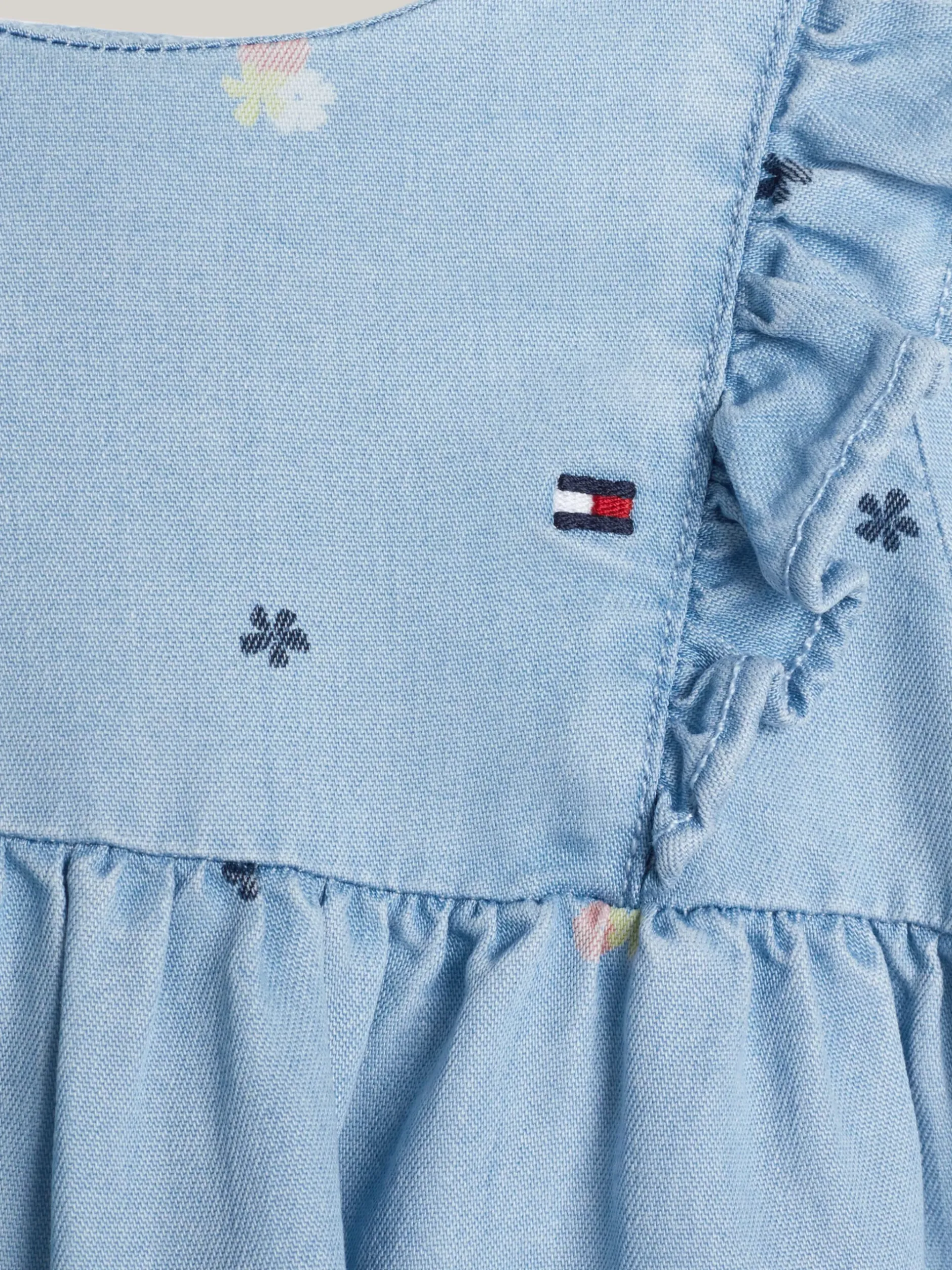 Dziewczynki|Chłopcy*Tommy Hilfiger Sukienka Z Ozdobnymi Falbankami DENIM LIGHT