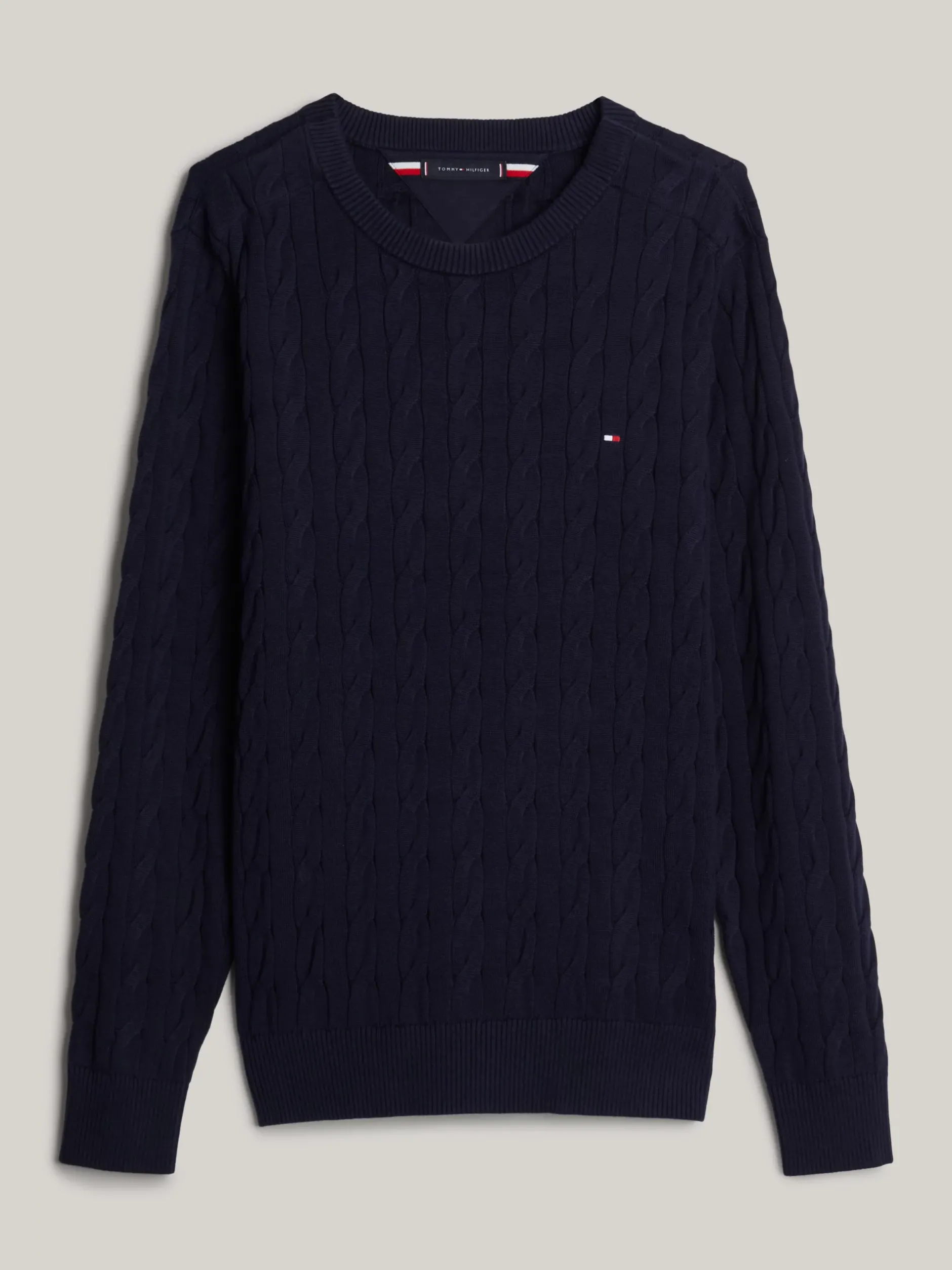 Swetry Z Okrągłym Dekoltem|Swetry*Tommy Hilfiger Sweter Adaptive Z Okrągłym Dekoltem DESERT SKY