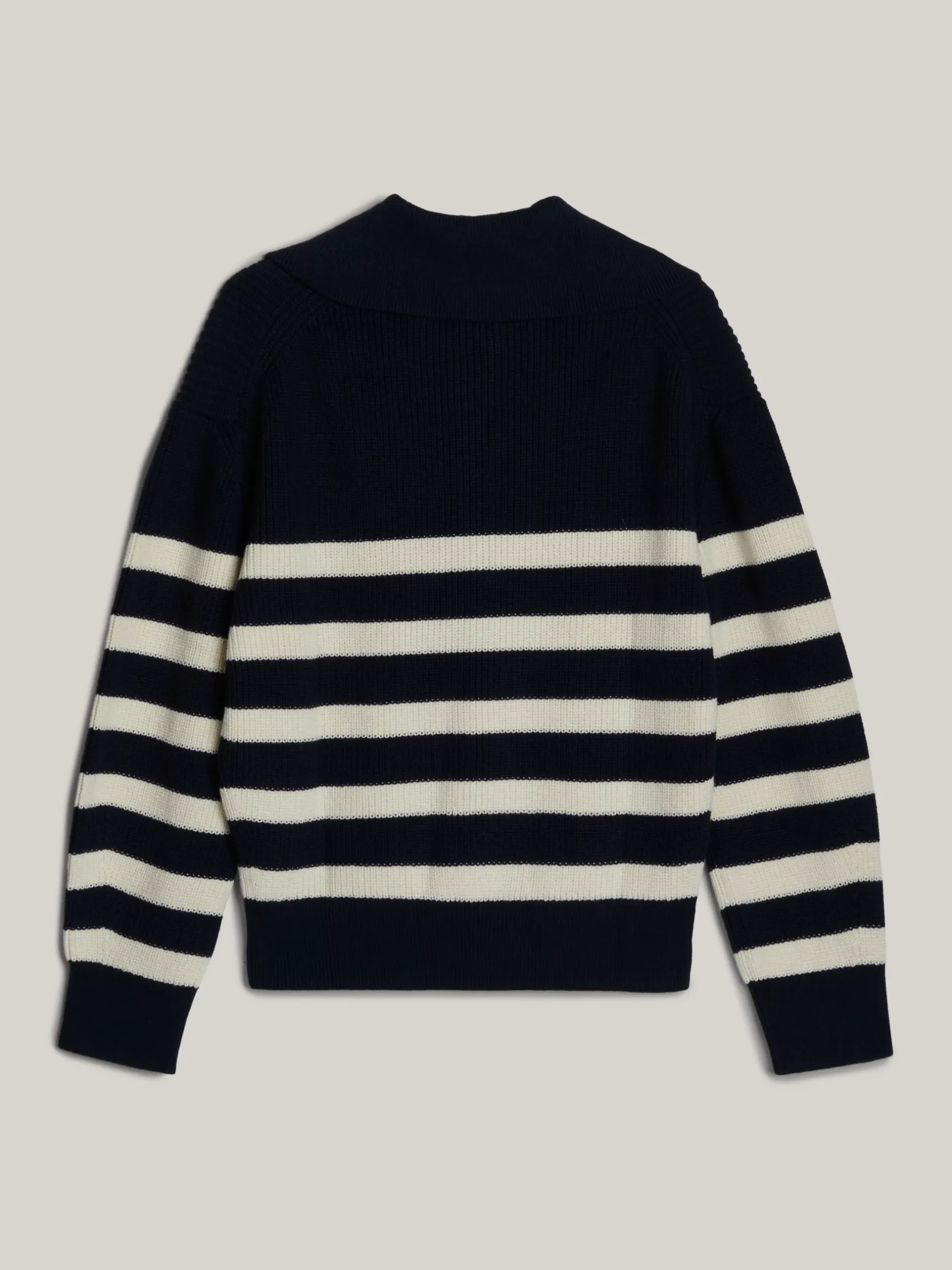 Swetry|Dzianina*Tommy Hilfiger Sweter Adaptive Z Zamkiem Do Połowy Długości DESERT SKY/IVORY PETAL STRIPE