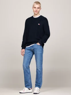 Swetry Z Okrągłym Dekoltem|Swetry*Tommy Hilfiger Sweter O Wąskim Kroju Z Okrągłym Dekoltem DARK NIGHT NAVY