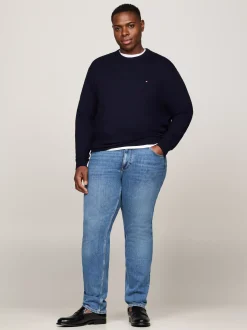 Swetry Z Okrągłym Dekoltem|Swetry*Tommy Hilfiger Sweter Plus Z Kaszmirem I Okrągłym Dekoltem DESERT SKY
