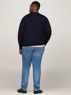 Swetry Z Okrągłym Dekoltem|Swetry*Tommy Hilfiger Sweter Plus Z Kaszmirem I Okrągłym Dekoltem DESERT SKY