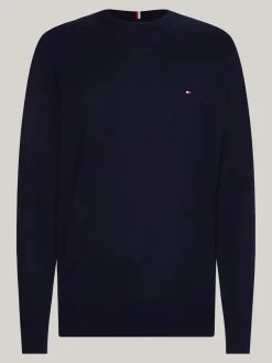 Swetry Z Okrągłym Dekoltem|Swetry*Tommy Hilfiger Sweter Plus Z Kaszmirem I Okrągłym Dekoltem DESERT SKY