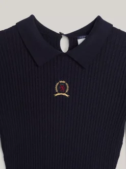 Swetry|Dzianina*Tommy Hilfiger Sweter Polo O Wąskim Kroju Z Kaszmirem DESERT SKY