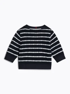 Dziewczynki|Chłopcy*Tommy Hilfiger Sweter W Paski Ze Splotem Warkoczowym NAUTICAL STRIPE