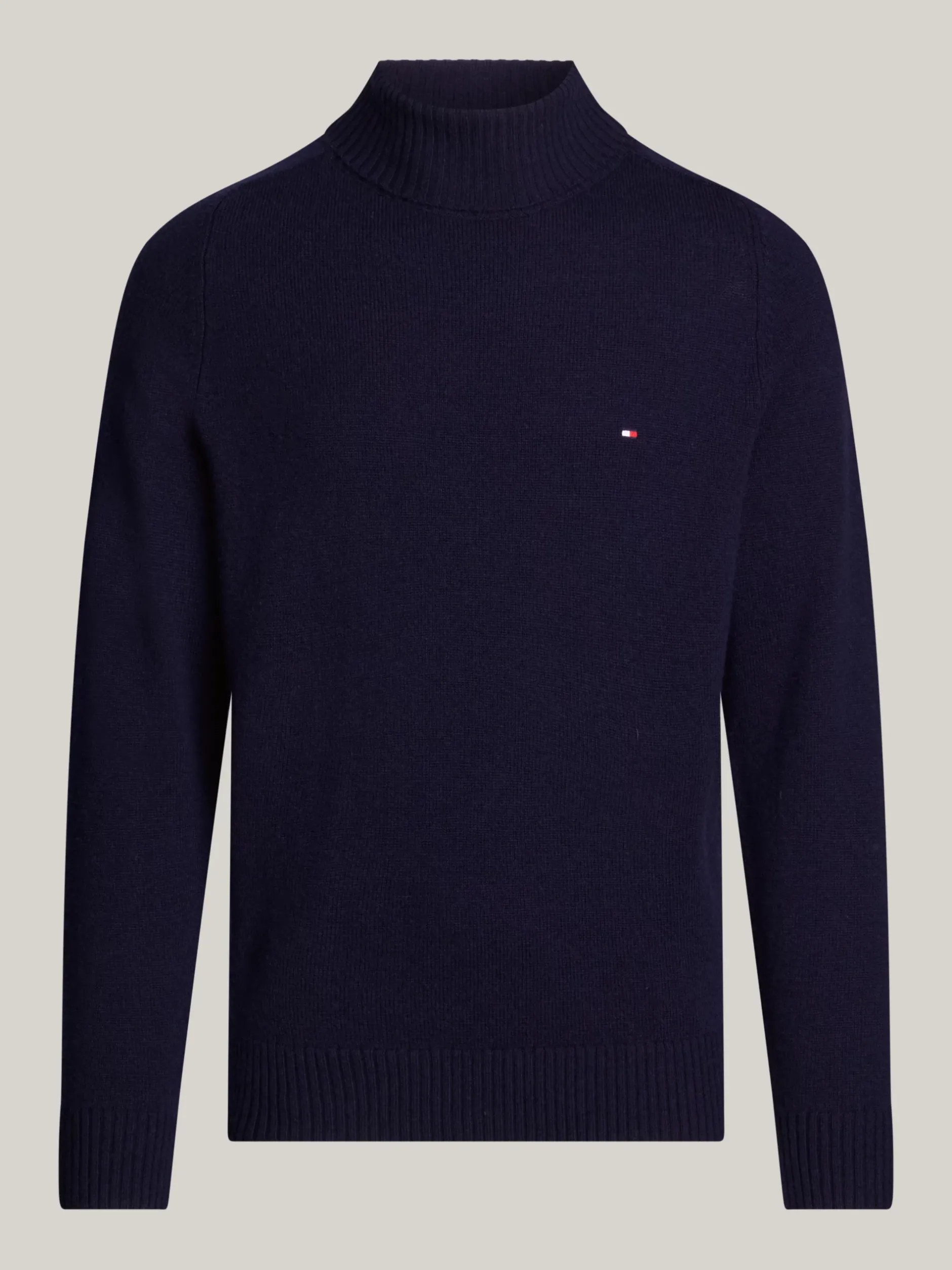Swetry Z Golfem|Swetry*Tommy Hilfiger Sweter Z Czystej Wełny Z Golfem DESERT SKY