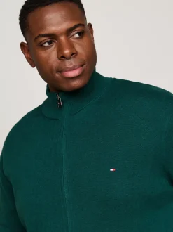 Kardigany|Swetry*Tommy Hilfiger Sweter Z Dodatkiem Kaszmiru Z Kolekcji Plus ORNAMENTAL GREEN HEATHER