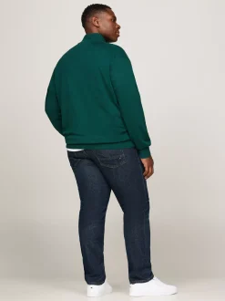 Kardigany|Swetry*Tommy Hilfiger Sweter Z Dodatkiem Kaszmiru Z Kolekcji Plus ORNAMENTAL GREEN HEATHER