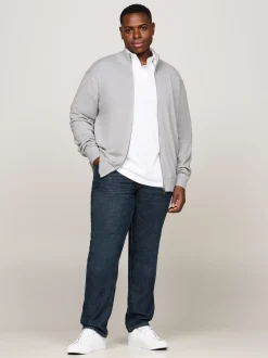 Kardigany|Swetry*Tommy Hilfiger Sweter Z Dodatkiem Kaszmiru Z Kolekcji Plus LIGHT GREY HEATHER