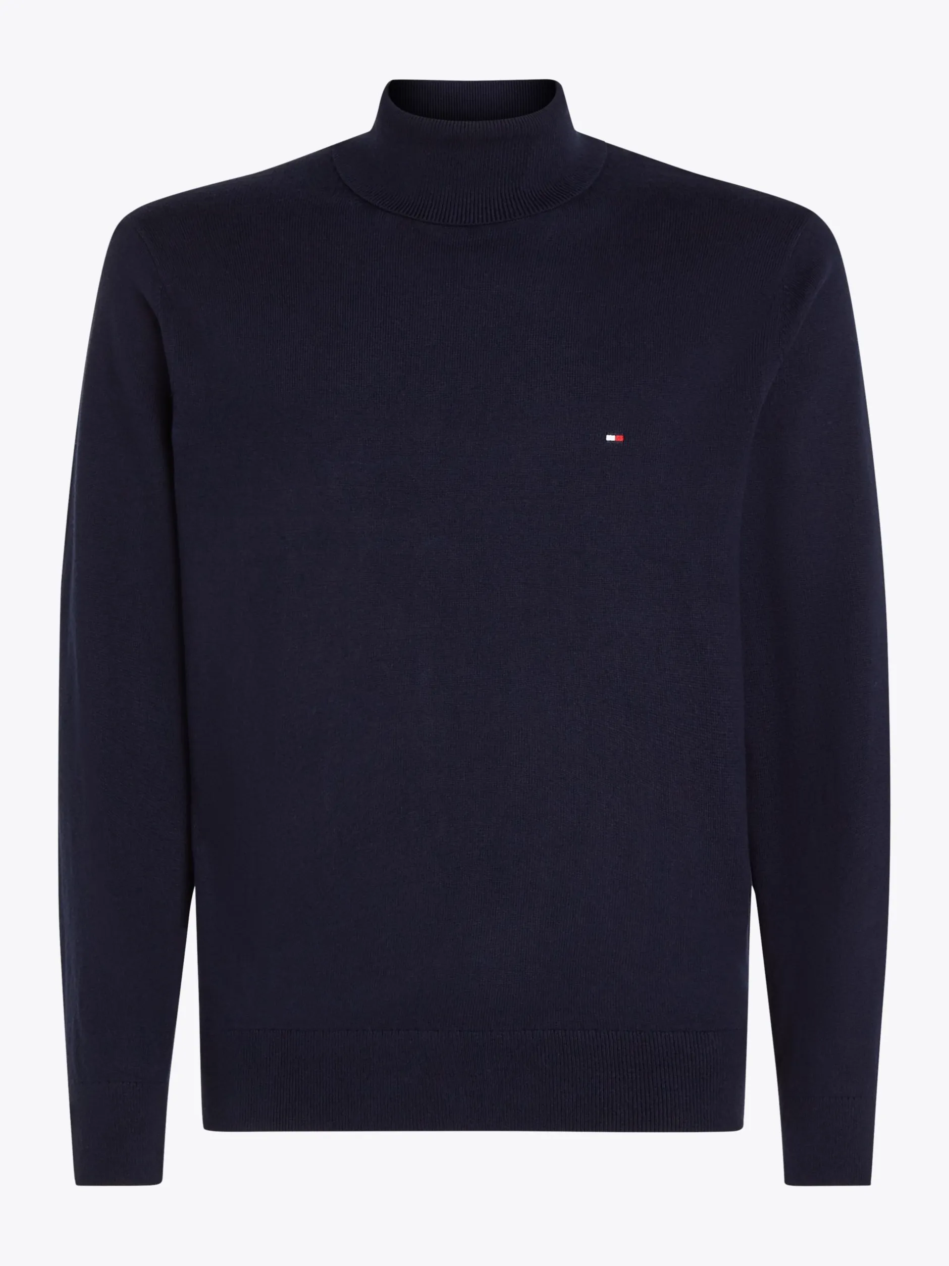 Swetry Z Golfem|Swetry*Tommy Hilfiger Sweter Z Golfem Z Domieszką Kaszmiru DESERT SKY
