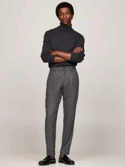Swetry Z Golfem|Swetry*Tommy Hilfiger Sweter Z Golfem Z Domieszką Kaszmiru DARK GREY HEATHER
