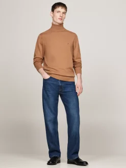 Swetry Z Golfem|Swetry*Tommy Hilfiger Sweter Z Golfem Z Domieszką Kaszmiru SAFARI CANVAS
