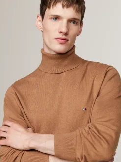 Swetry Z Golfem|Swetry*Tommy Hilfiger Sweter Z Golfem Z Domieszką Kaszmiru SAFARI CANVAS