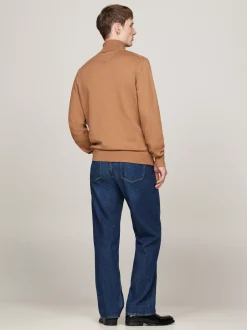 Swetry Z Golfem|Swetry*Tommy Hilfiger Sweter Z Golfem Z Domieszką Kaszmiru SAFARI CANVAS