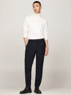 Swetry Z Golfem|Swetry*Tommy Hilfiger Sweter Z Golfem Z Domieszką Kaszmiru IVORY