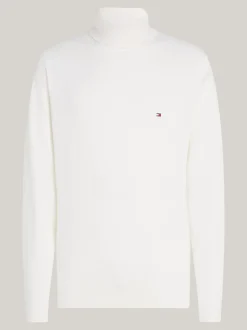 Swetry Z Golfem|Swetry*Tommy Hilfiger Sweter Z Golfem Z Domieszką Kaszmiru IVORY