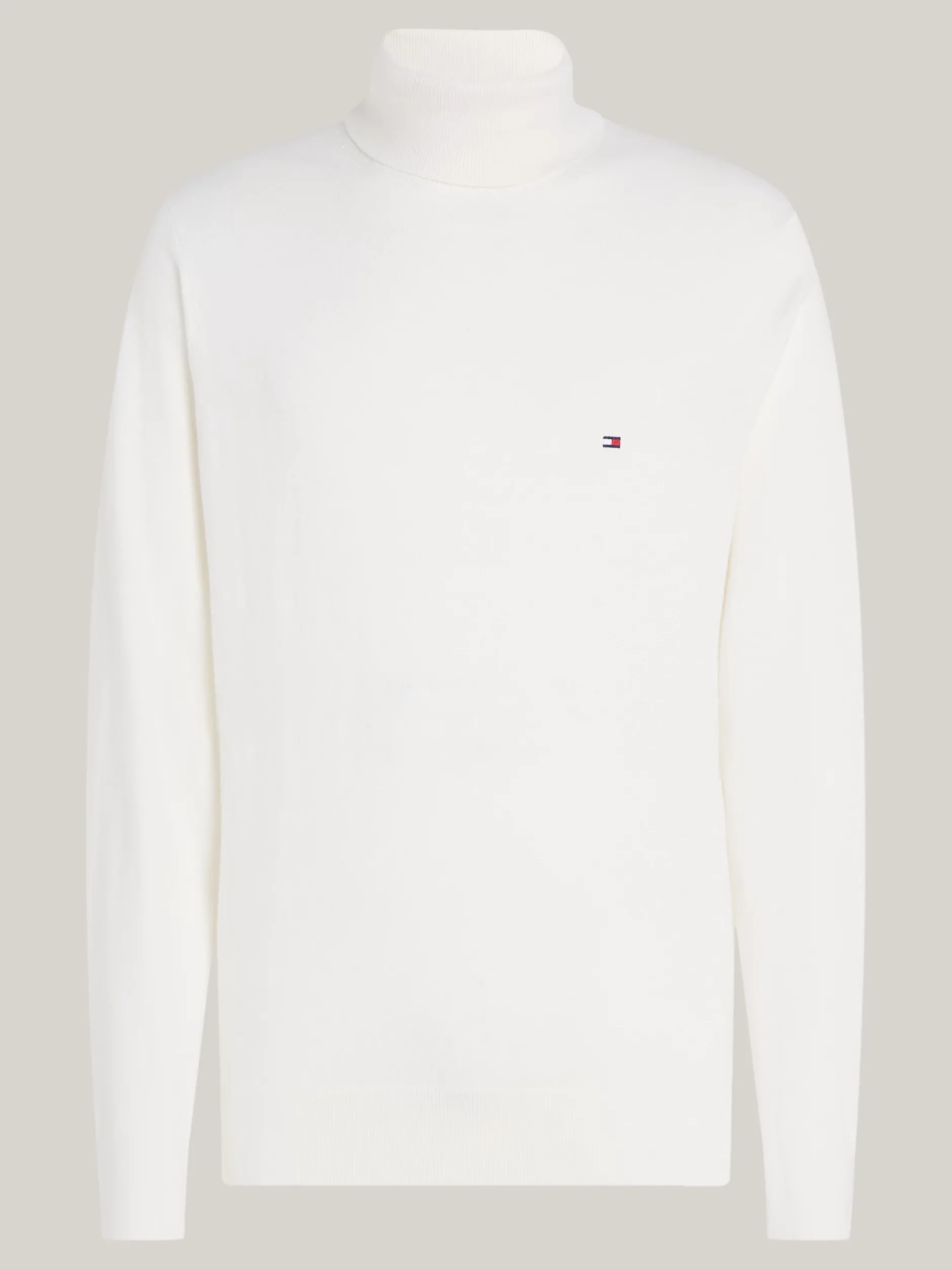 Swetry Z Golfem|Swetry*Tommy Hilfiger Sweter Z Golfem Z Domieszką Kaszmiru IVORY