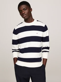 Swetry Z Okrągłym Dekoltem|Swetry*Tommy Hilfiger Sweter Z Kaszmirem IVORY/DESERT SKY