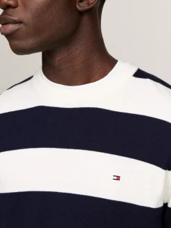 Swetry Z Okrągłym Dekoltem|Swetry*Tommy Hilfiger Sweter Z Kaszmirem IVORY/DESERT SKY